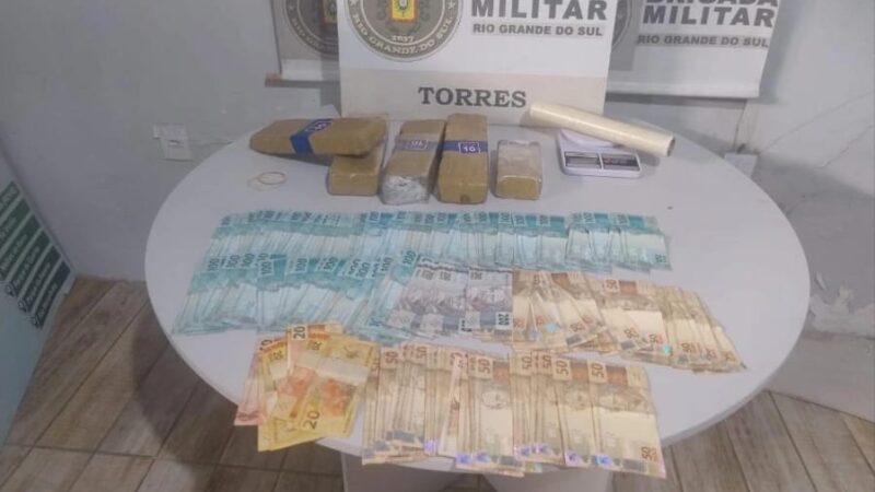 BM apreende drogas e prende três pessoas durante o fim de semana no Litoral Norte