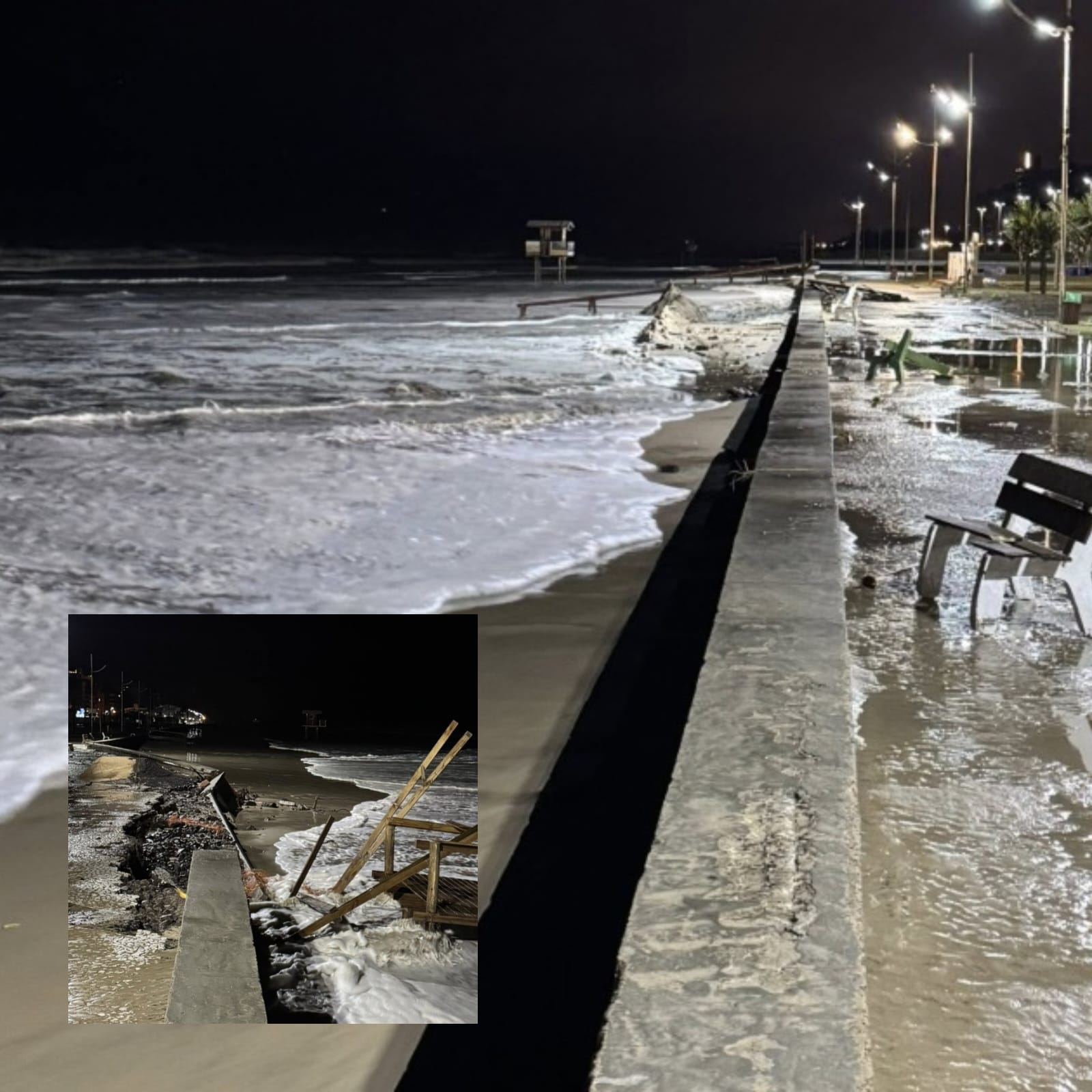 Ciclone extratropical provoca destruição no RS com ventos de 105 km/h e forte ressaca no Litoral