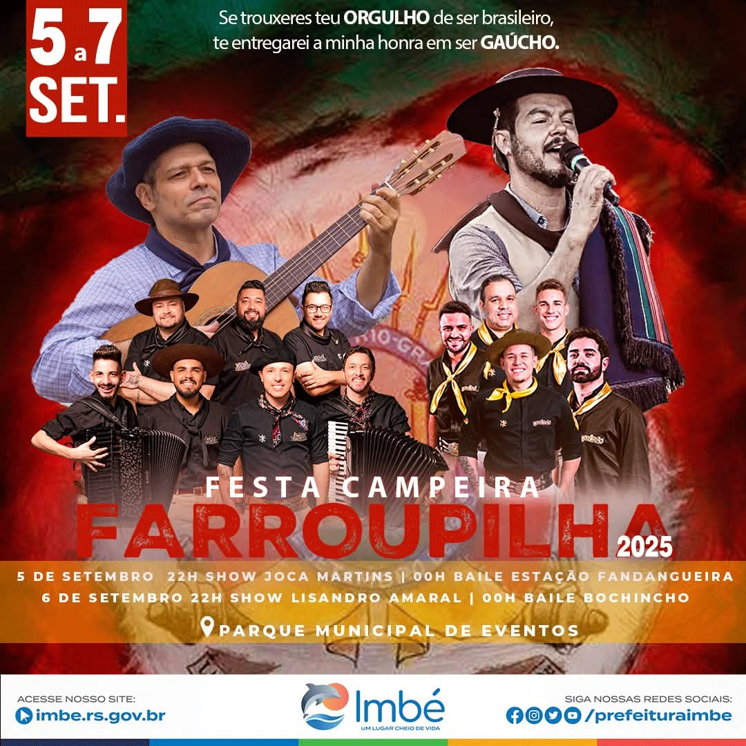 IMBÉ PREPARA FESTA CAMPEIRA FARROUPILHA 2025