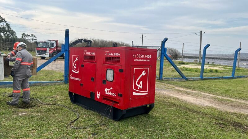 Corsan utiliza geradores para manter abastecimento em Palmares do Sul e Santo Antônio da Patrulha