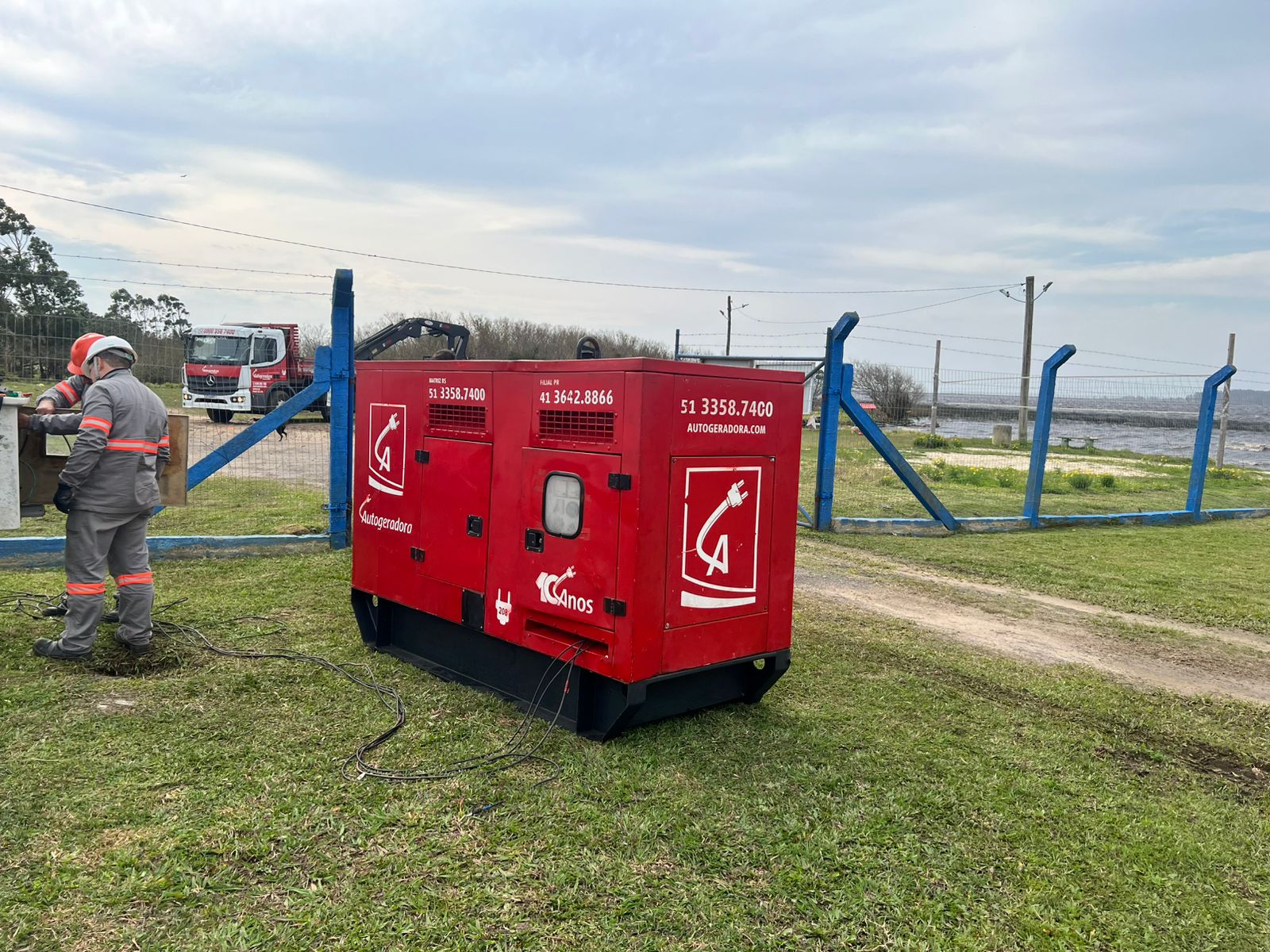 Corsan utiliza geradores para manter abastecimento em Palmares do Sul e Santo Antônio da Patrulha