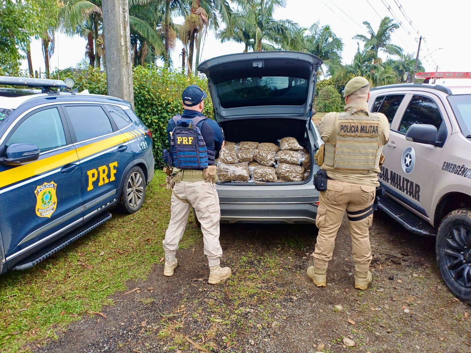 PRF e PMSC apreendem drogas e vinho em operações no Litoral Norte do RS e Sul de SC