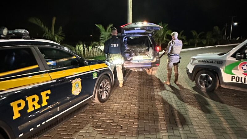 PRF apreende 136 kg de skunk em Passo de Torres