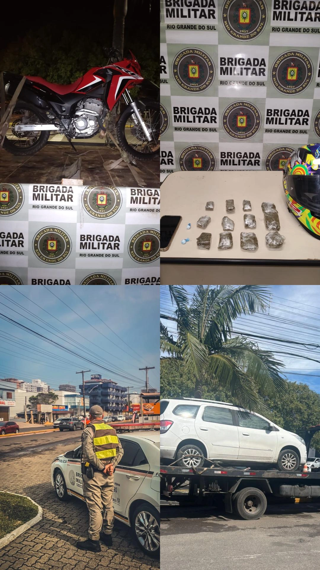 BM realiza prisões por tráfico, roubo e cumprimento de mandado no Litoral Norte