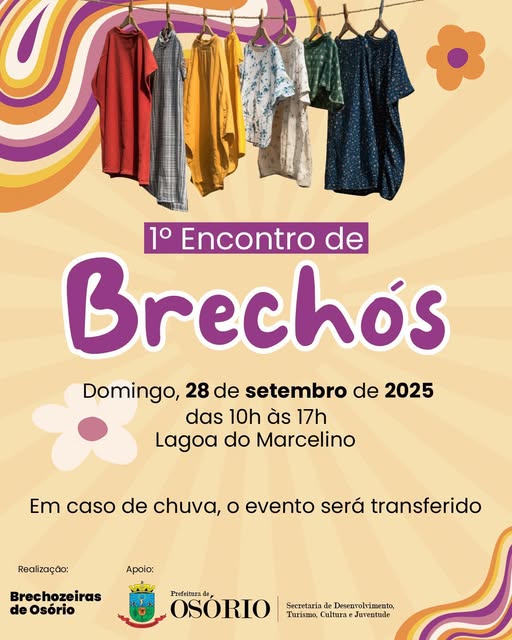 Osório recebe o 1º Encontro de Brechós neste domingo na Lagoa do Marcelino