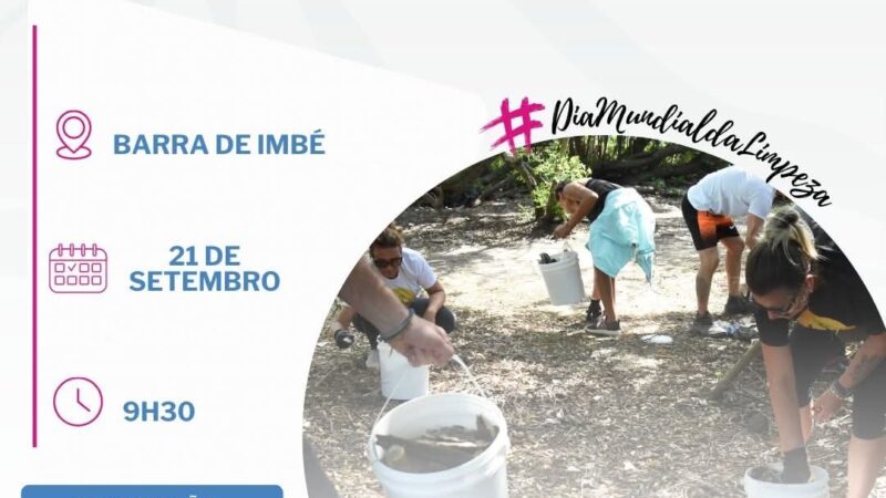 DIA MUNDIAL DA LIMPEZA É NESTE DOMINGO EM IMBÉ