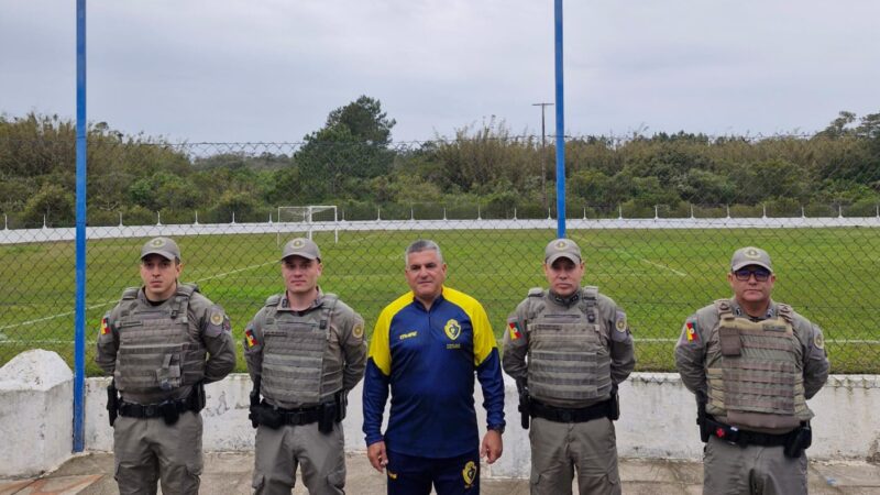 BM realiza visita técnica no Estádio Elizardo Caetano da Silva em Tramandaí