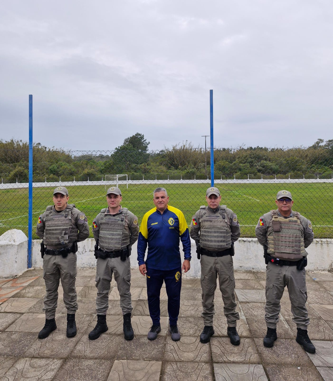 BM realiza visita técnica no Estádio Elizardo Caetano da Silva em Tramandaí