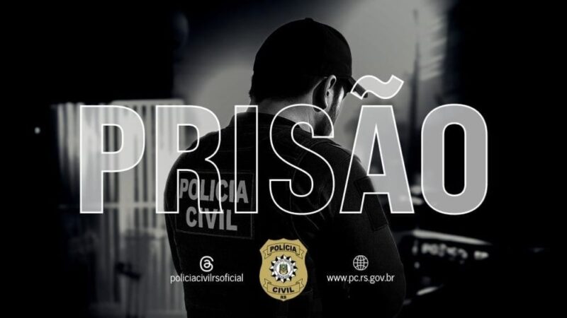 Homem envolvido em crime de homicídio tentado é preso pela Polícia Civil em Osório