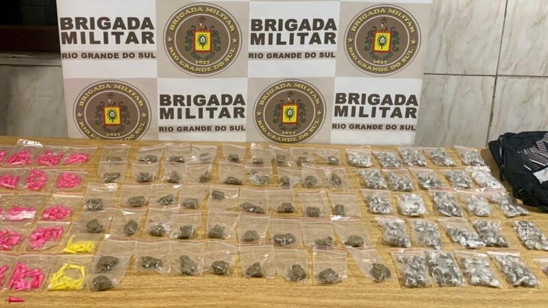 BM apreende 755 porções de drogas em Cidreira