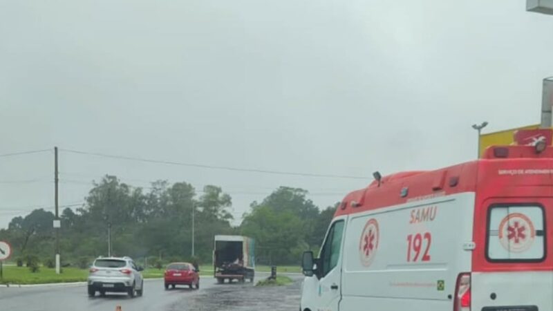 Acidente de moto é registrado no acesso a Osório pela RS-30