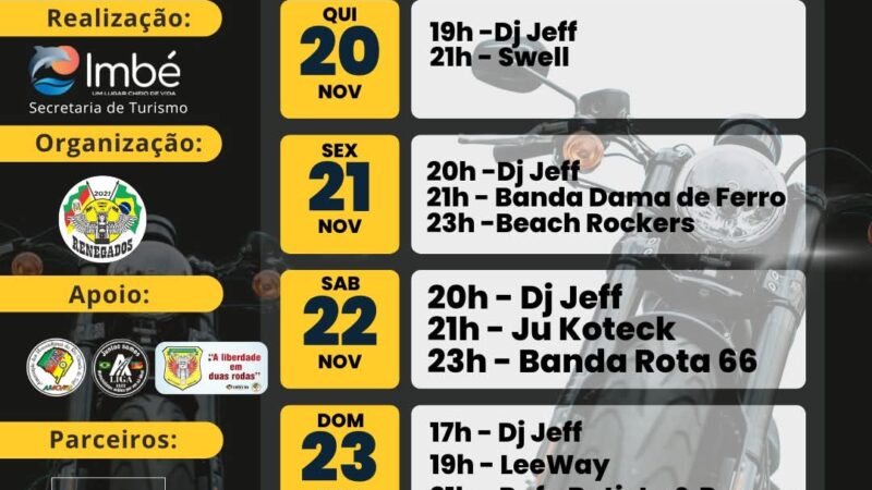 VEM AÍ O 4º BARRA MOTOS DE IMBÉ