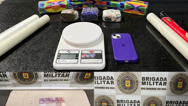 Três pessoas são presas e mais de três quilos de drogas são apreendidos no Litoral Norte gaúcho