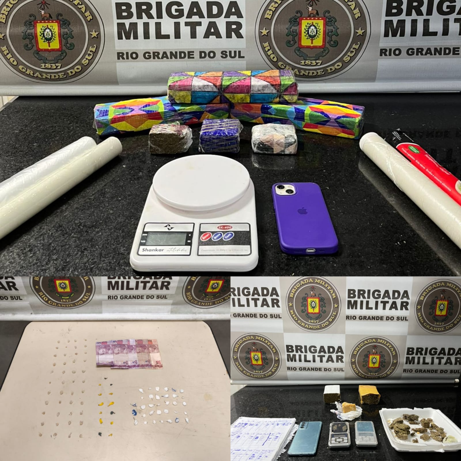 Três pessoas são presas e mais de três quilos de drogas são apreendidos no Litoral Norte gaúcho