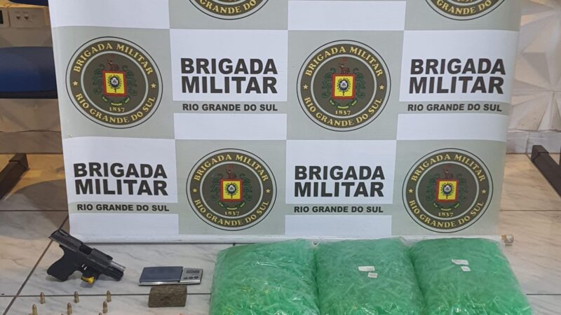BM apreende arma e drogas em Capão da Canoa