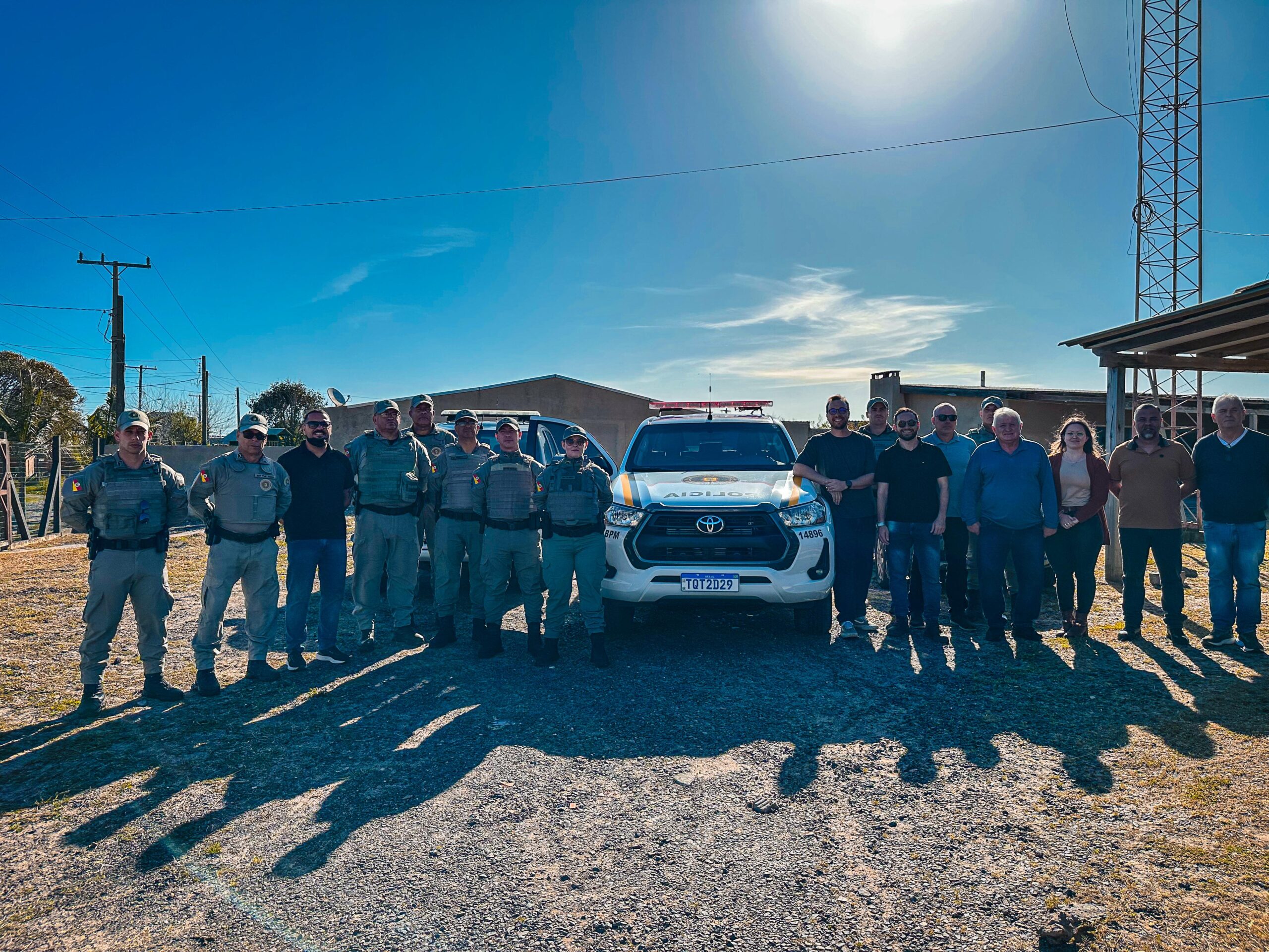 8°BPM reforça segurança com reinauguração da sede do Pelotão, viatura e videomonitoramento em Balneário Pinhal