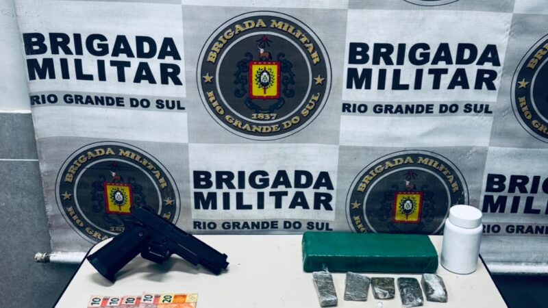 Homem é preso por tráfico de drogas após tentativa de fuga em Capão da Canoa