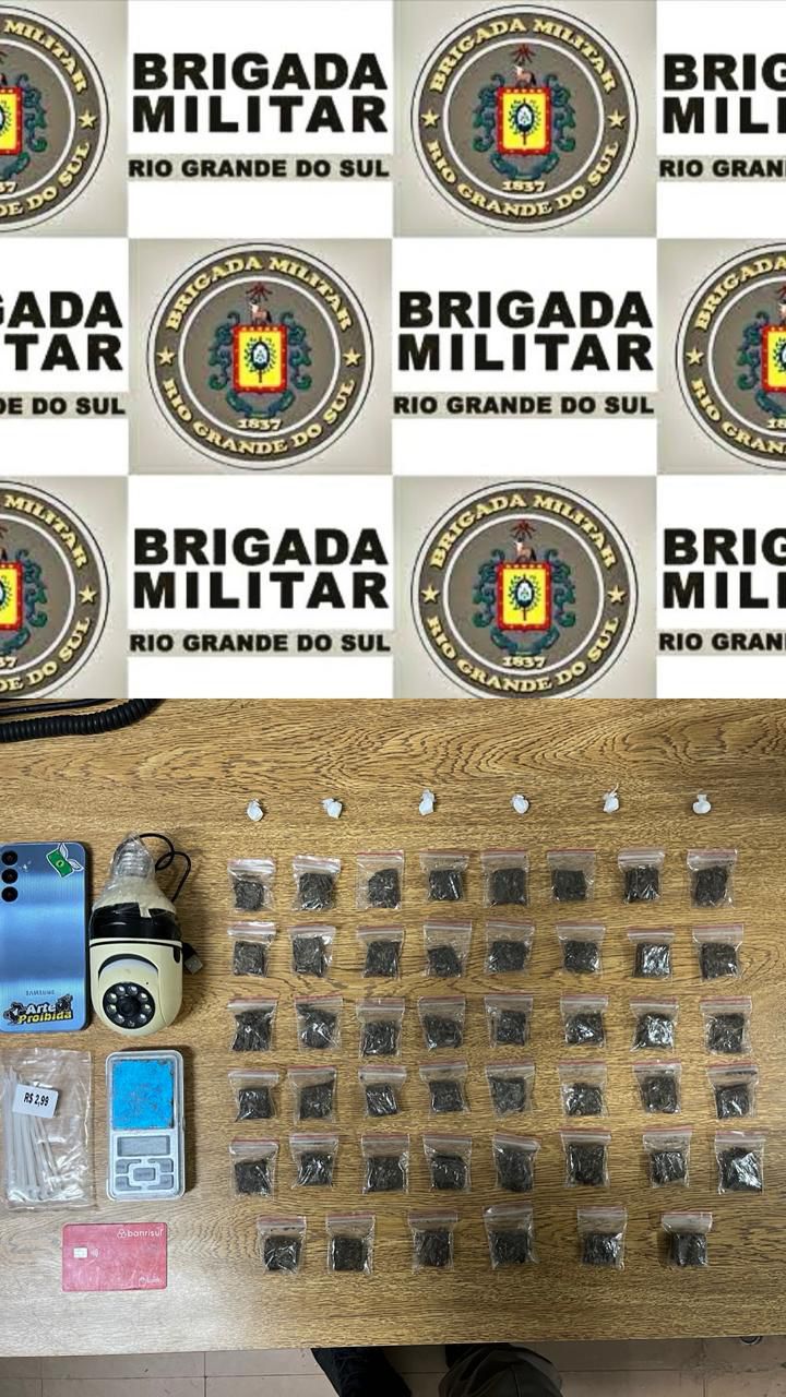 Adolescente é apreendido com drogas em Osório