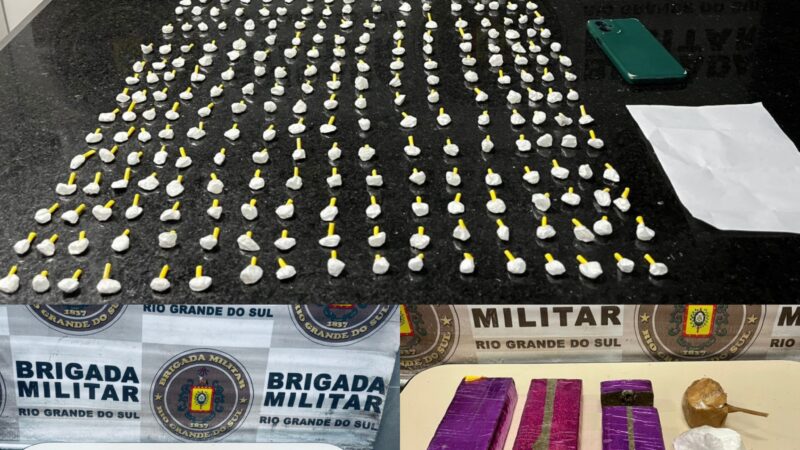 Brigada Militar prende três homens por tráfico de entorpecentes em Imbé e Capão da Canoa