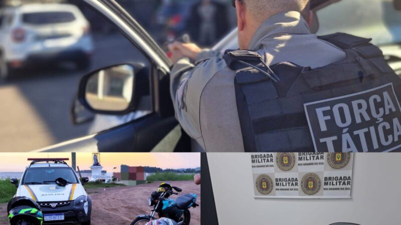 Brigada Militar realiza ações integradas no Litoral Norte com prisões, apreensões e recuperação de veículos