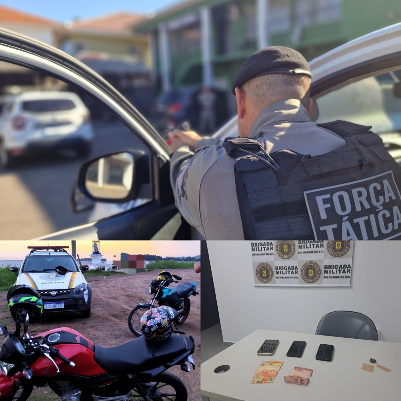 Brigada Militar realiza ações integradas no Litoral Norte com prisões, apreensões e recuperação de veículos