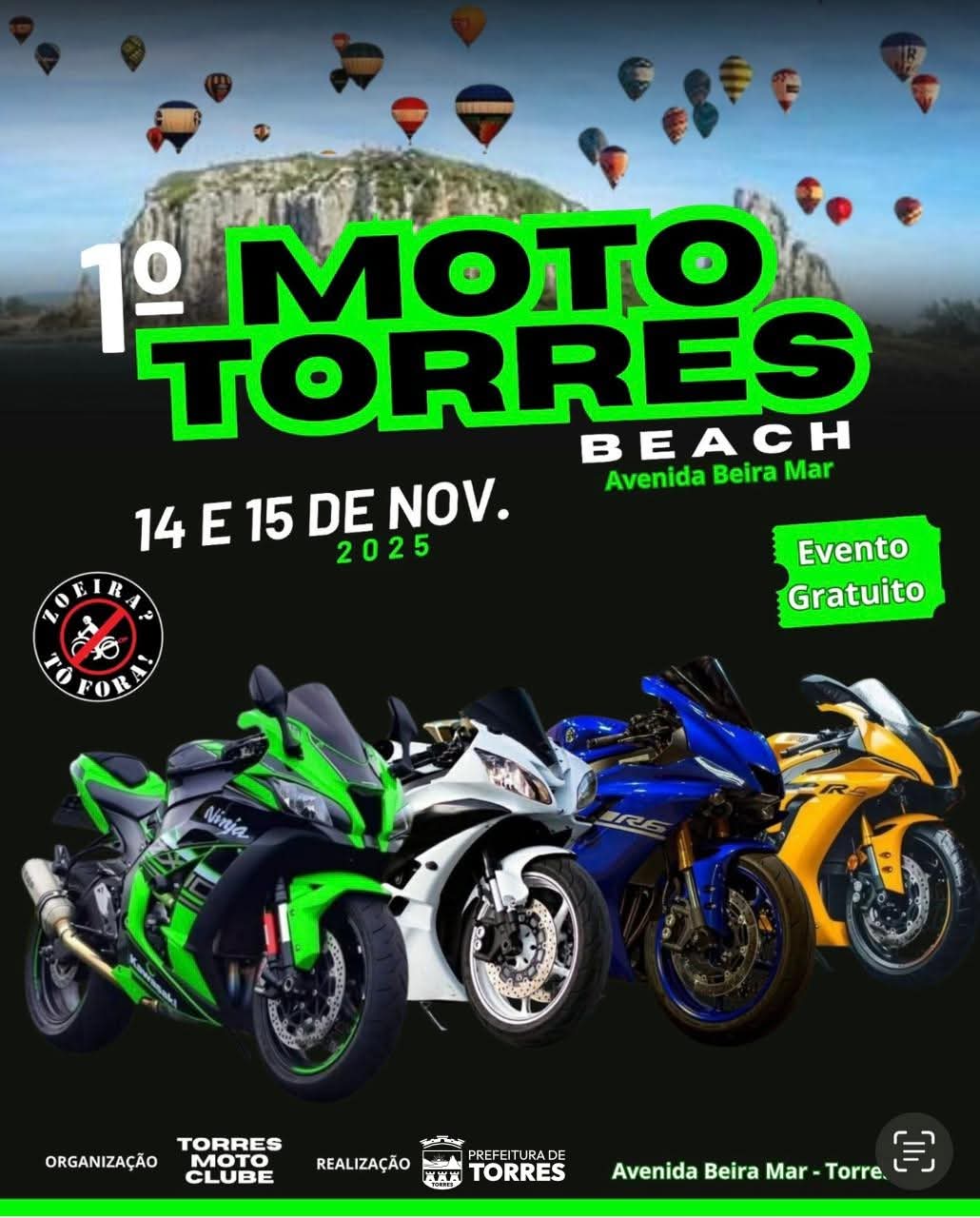 Torres se prepara para o 1º Moto Torres Beach: dois dias de adrenalina, música e turismo na Beira-Mar