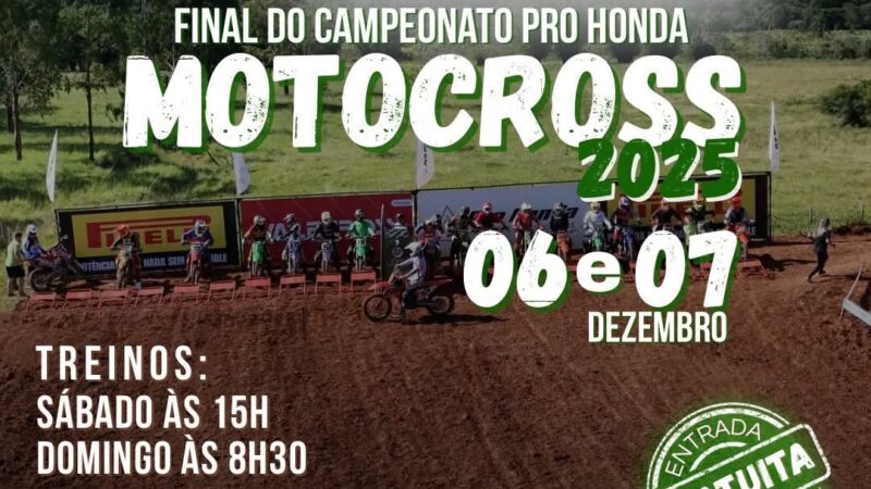 Final do Campeonato Pro Honda Motocross 2025 será realizada em Terra de Areia