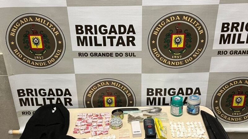 Brigada Militar prende homem por tráfico de drogas em Capão da Canoa