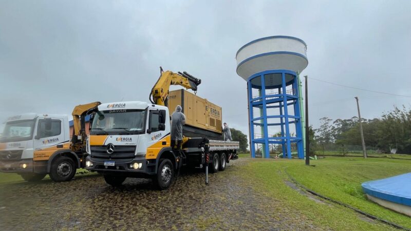 Ciclone extratropical: Corsan instala geradores de energia elétrica para garantir a segurança operacional e o abastecimento de água no Litoral Norte