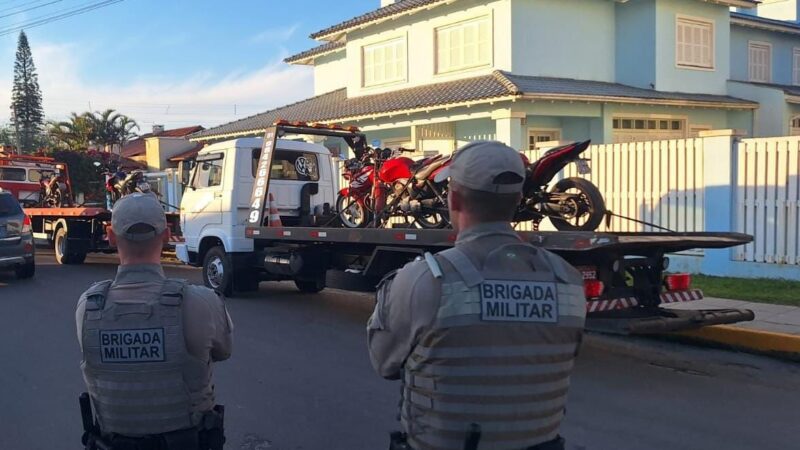 Brigada Militar segue fiscalizando motocicletas em Capão da Canoa