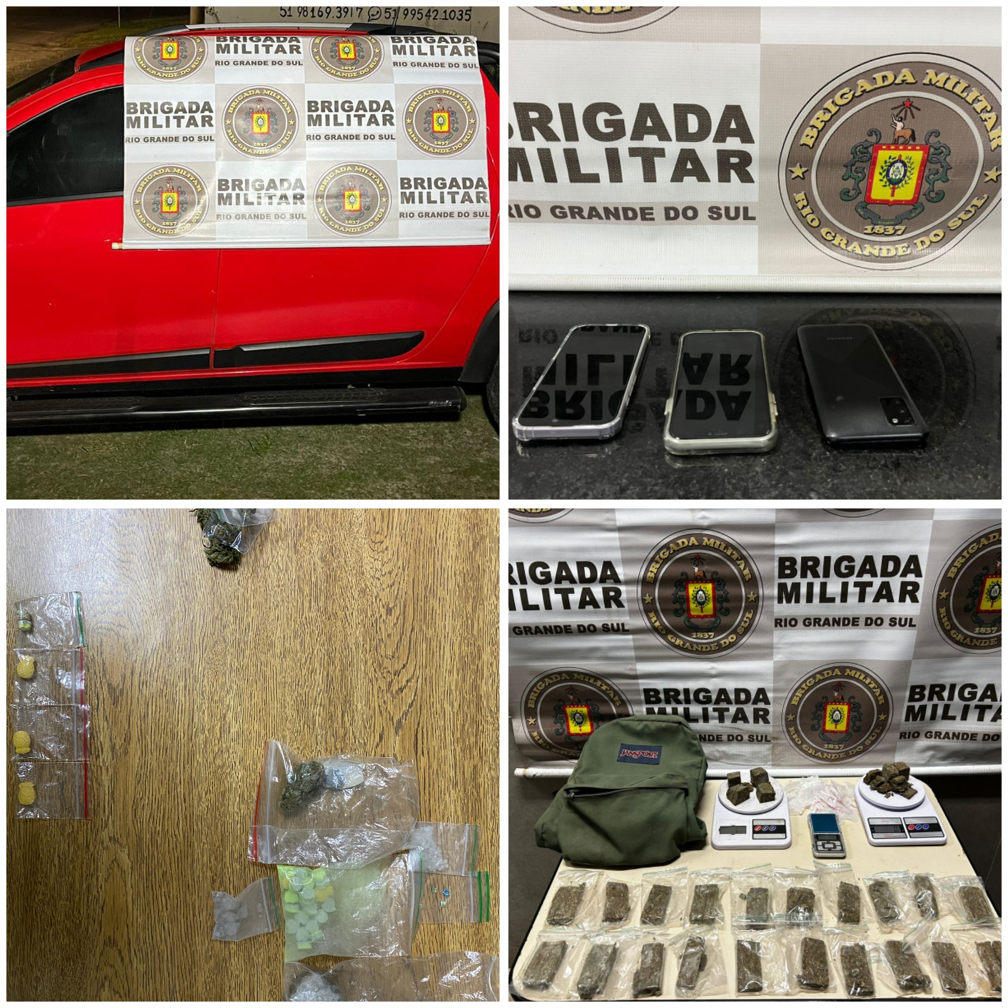 Brigada Militar realiza três ações e prende foragido, traficante e apreende adolescente no Litoral Norte