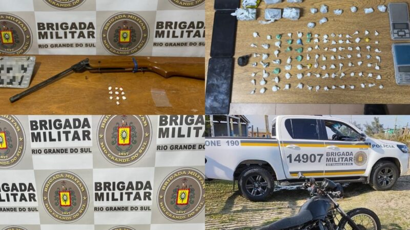 BM prende sete pessoas, apreende adolescente e mais de 400 porções de drogas