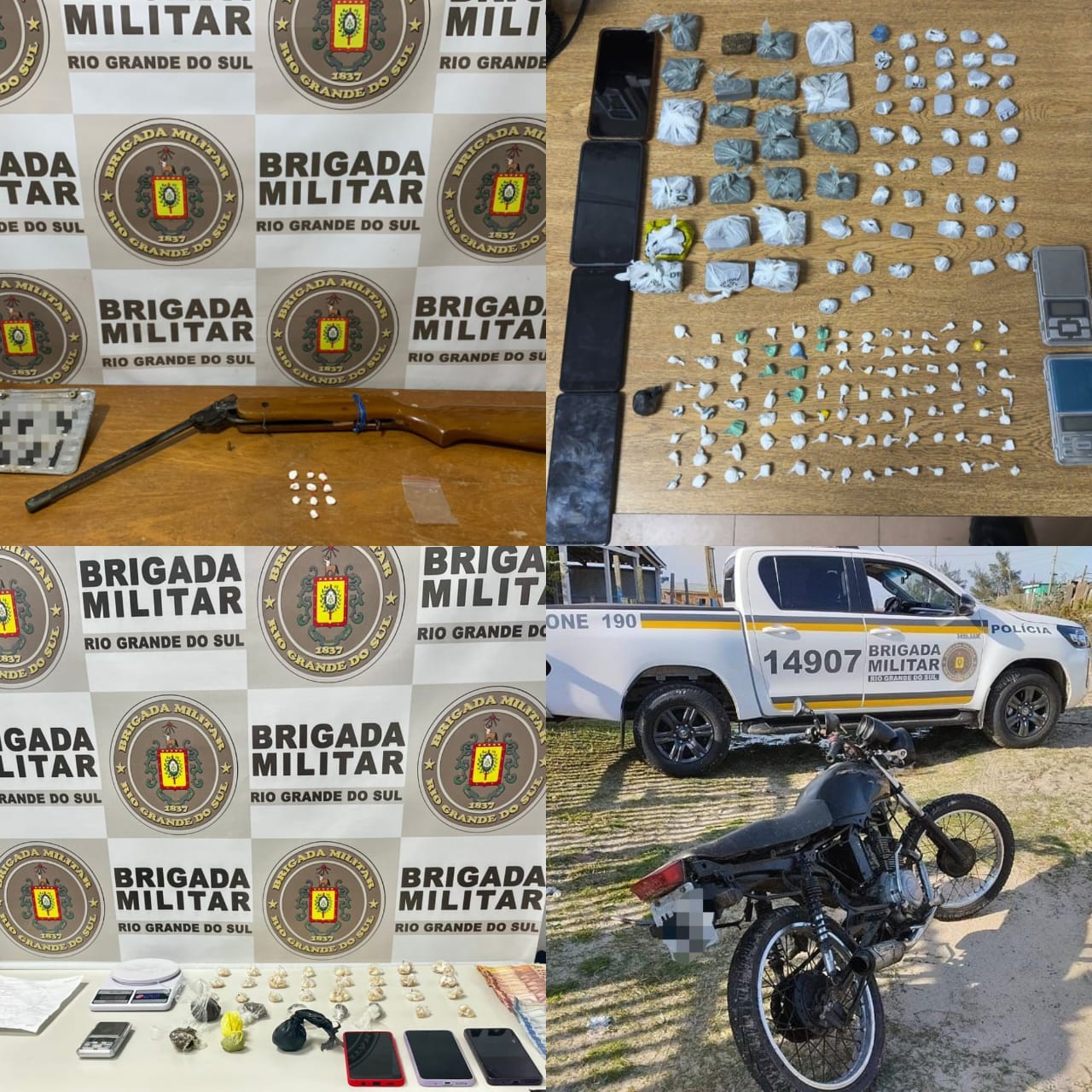 BM prende sete pessoas, apreende adolescente e mais de 400 porções de drogas