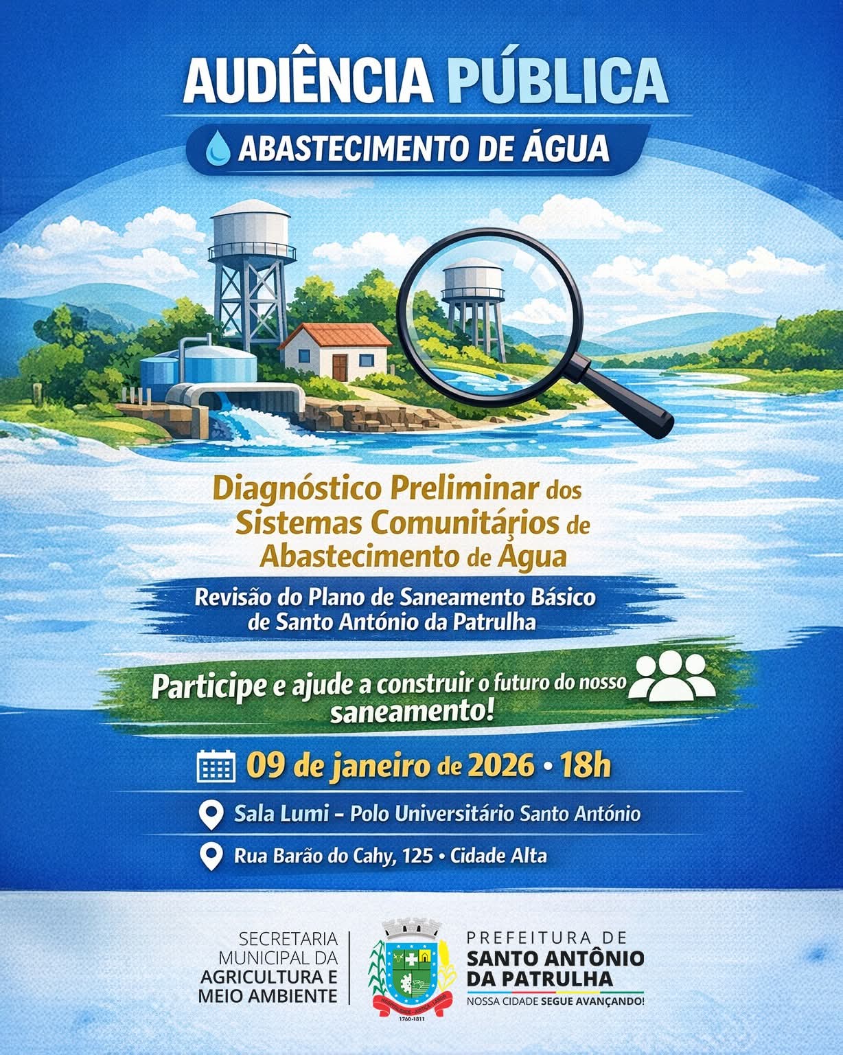 Audiência Pública sobre Abastecimento de Água em Santo Antônio da Patrulha