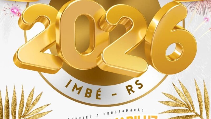IMBÉ DIVULGA PROGRAMAÇÃO DE RÉVEILLON COM SHOWS NO CENTRO E EM MARILUZ