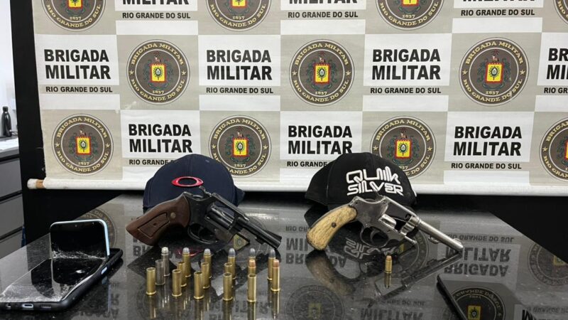 BM prende dois homens, apreende menor e retira duas armas das ruas em Tramandaí