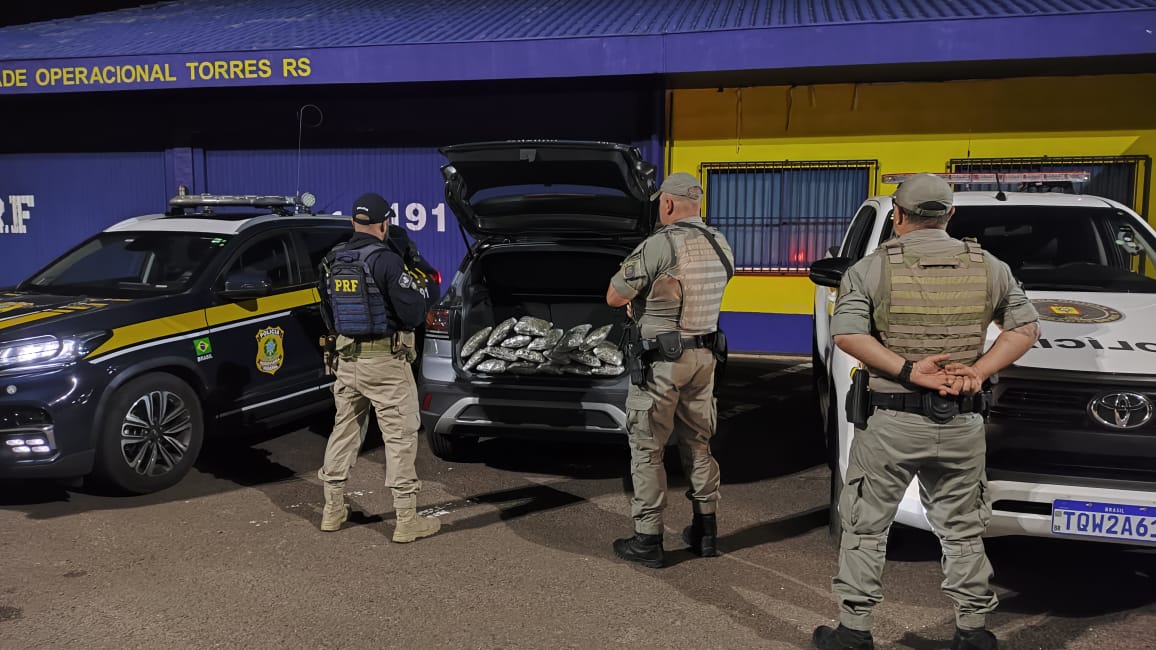 PRF prende homem com haxixe e skunk em Torres