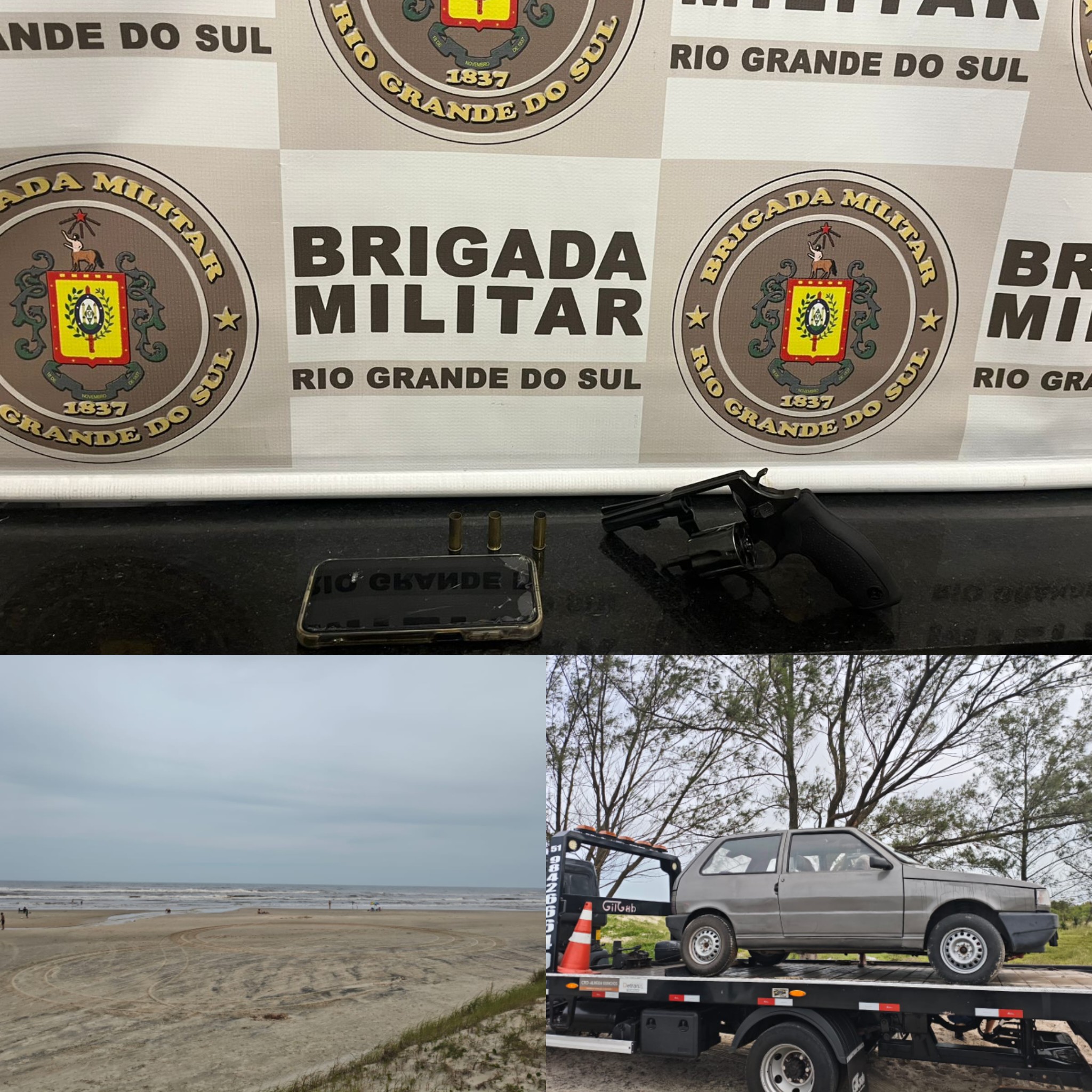 Brigada Militar prende homem por tentativa de homicídio e apreende veículo por manobras perigosas em Capão da Canoa