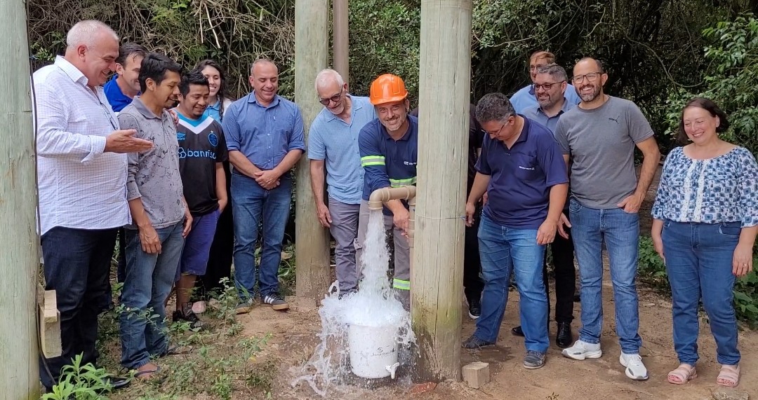 Corsan entrega melhorias no sistema de abastecimento de água na aldeia indígena Sol Nascente, em Osório