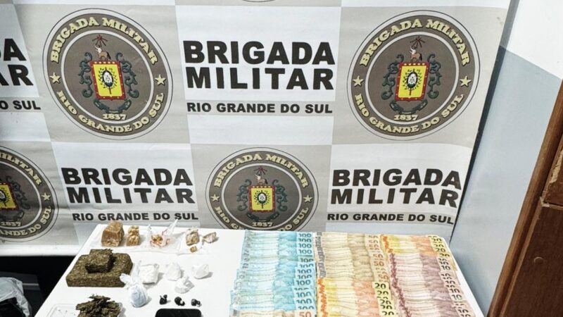 Operações da Brigada Militar resultam em prisões por drogas e crimes patrimoniais em Osório
