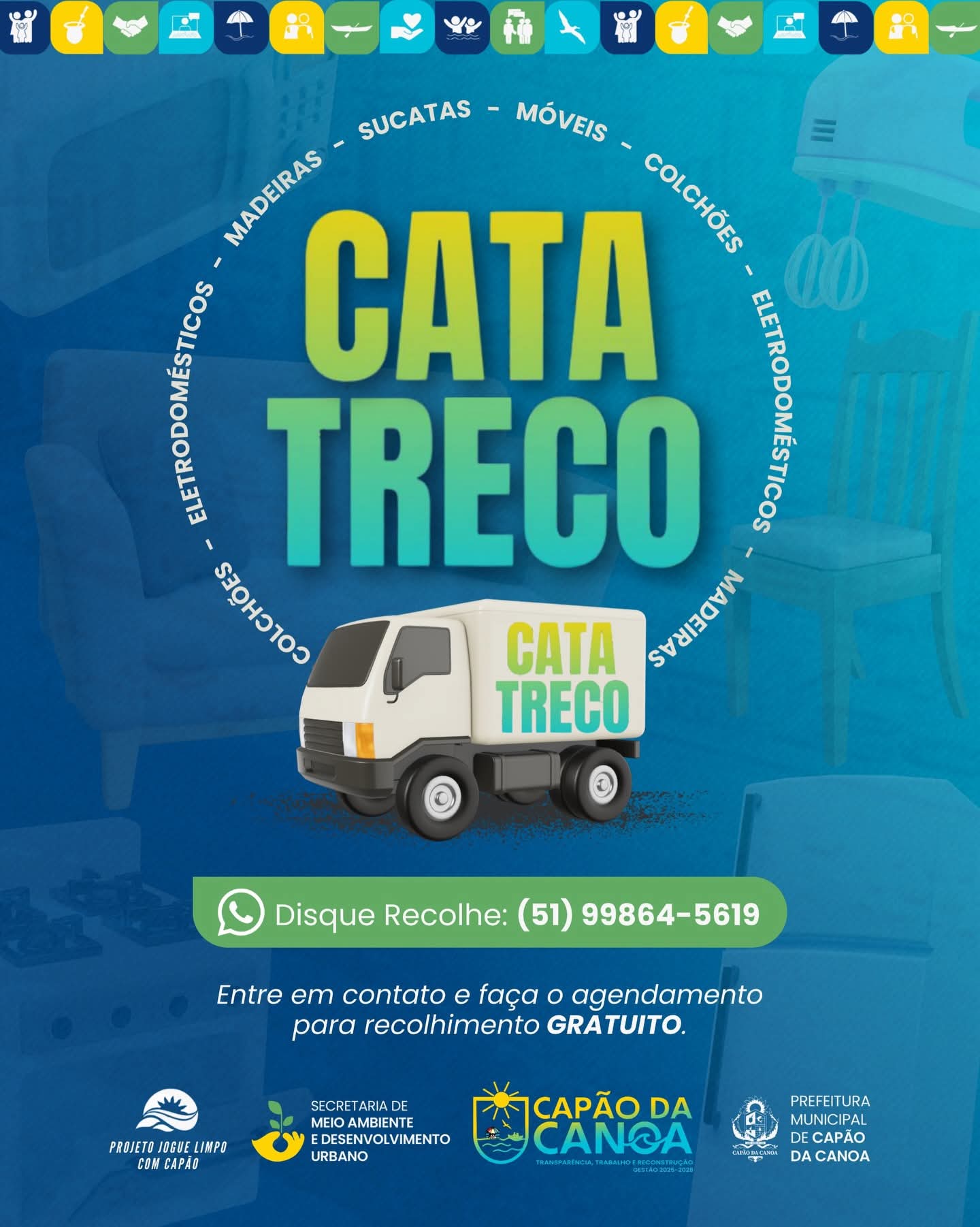 Capão da Canoa reforça limpeza urbana com ampliação do Programa Cata-Treco