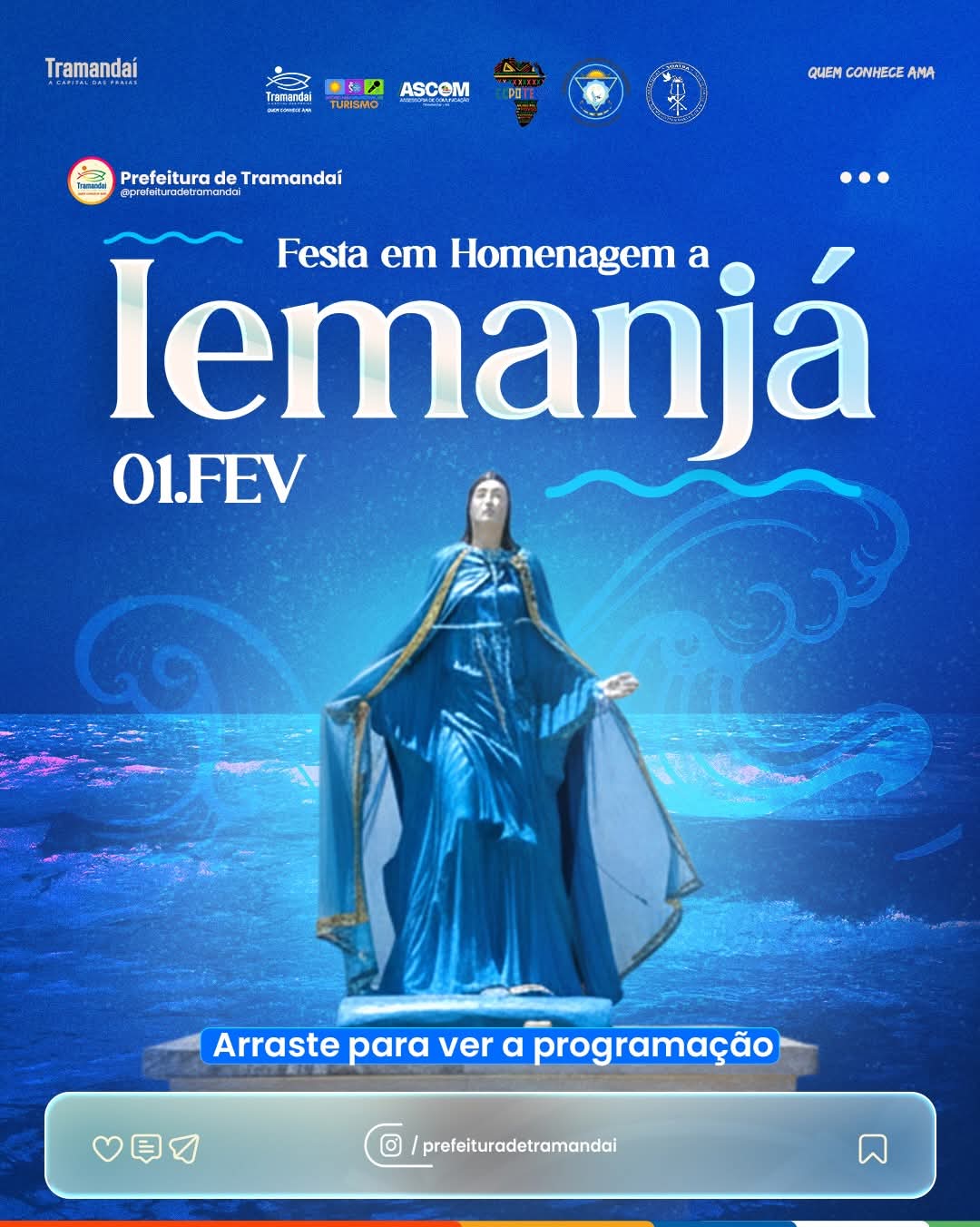 Tramandaí já tem programação para os festejos em homenagem a Iemanjá
