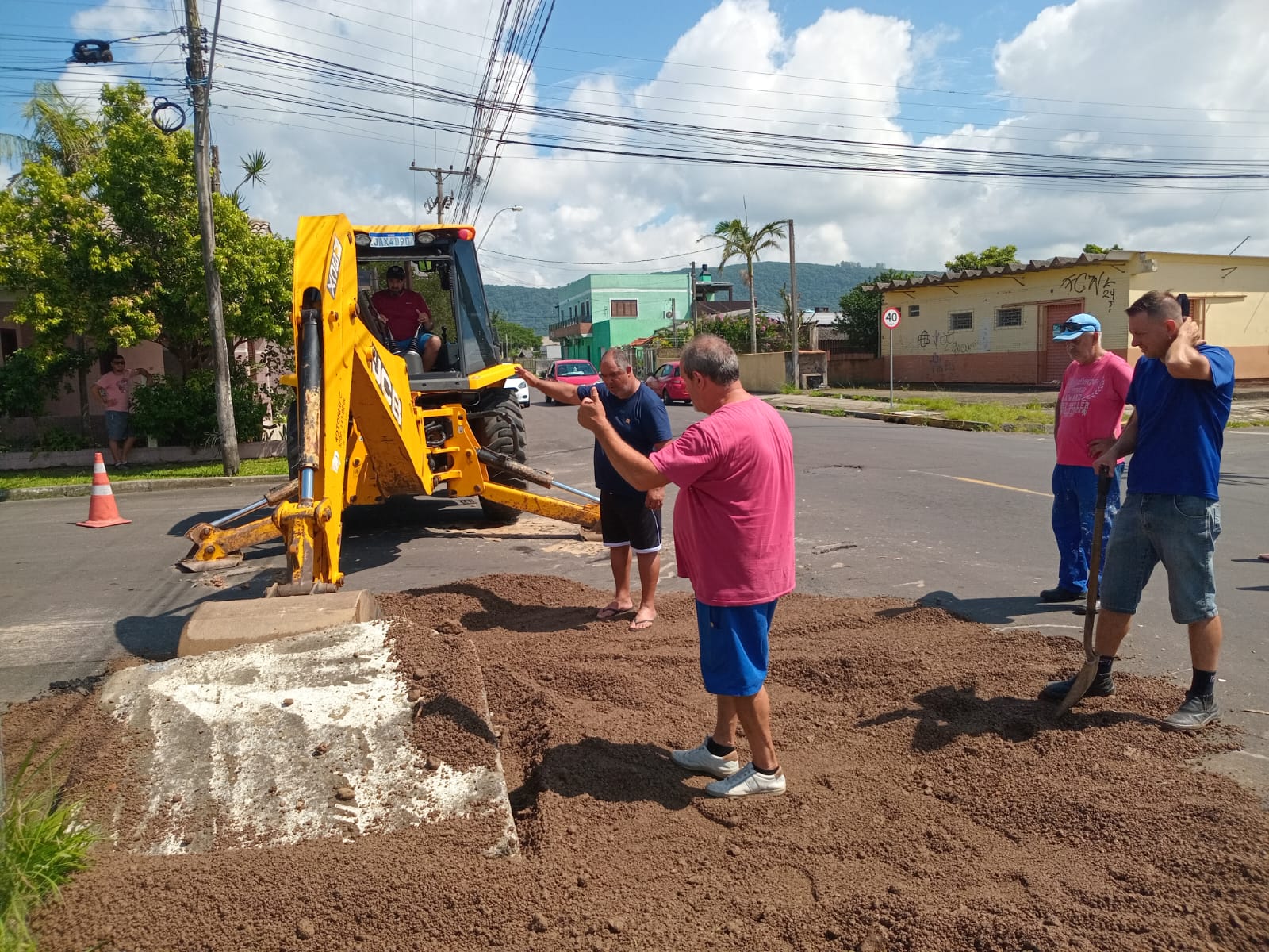 Secretaria de Obras vistoria locais na cidade após chuvas intensas em Osório