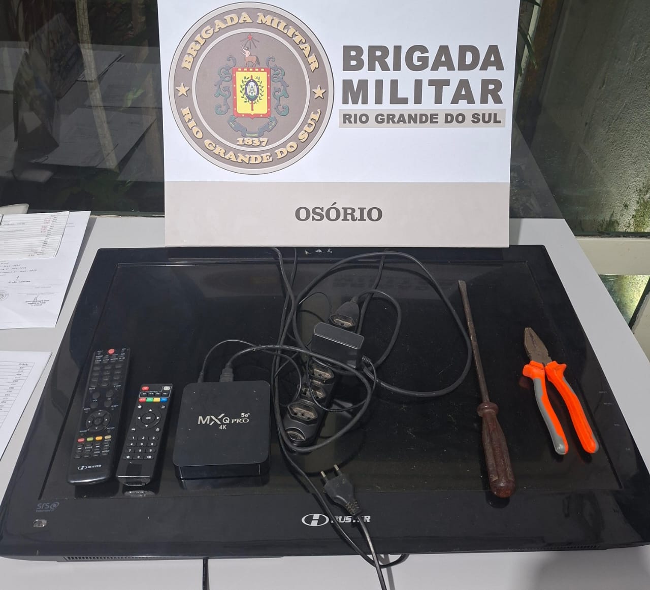 BM prende homem com material furtado após arrombamento de residência em Osório