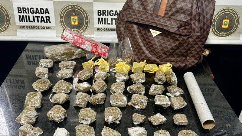 BM prende homem por tráfico de drogas em Tramandaí