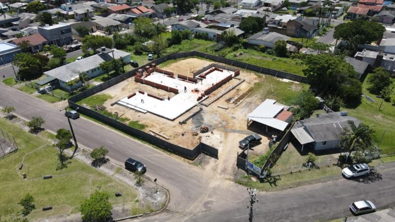 Nova UBS do bairro Glória em Osório já está na etapa de execução de concreto armado