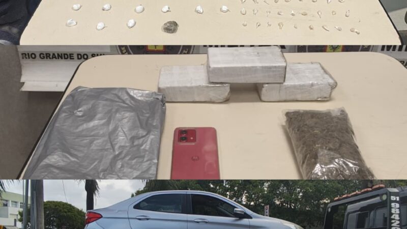 Brigada Militar prende dois homens e apreende um menor por tráfico de drogas em Capão da Canoa