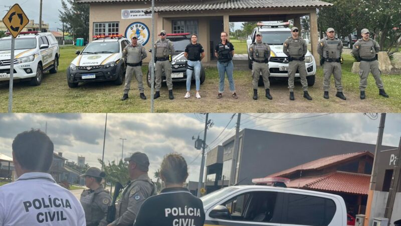 BM e Polícia Civil realizam ações simultâneas de saturação em Osório e Capivari do Sul