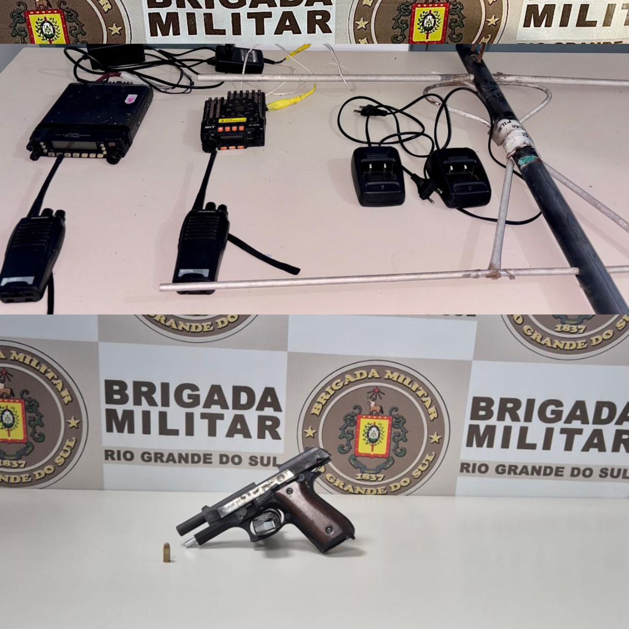 Ações da Brigada Militar resultam em prisões por crimes distintos em Balneário Pinhal e Santo Antônio da Patrulha