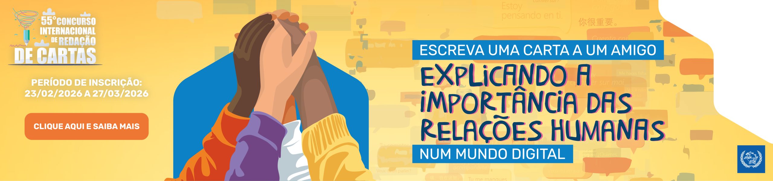 Estão abertas as inscrições para o 55º Concurso Internacional de Cartas